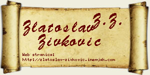 Zlatoslav Živković vizit kartica